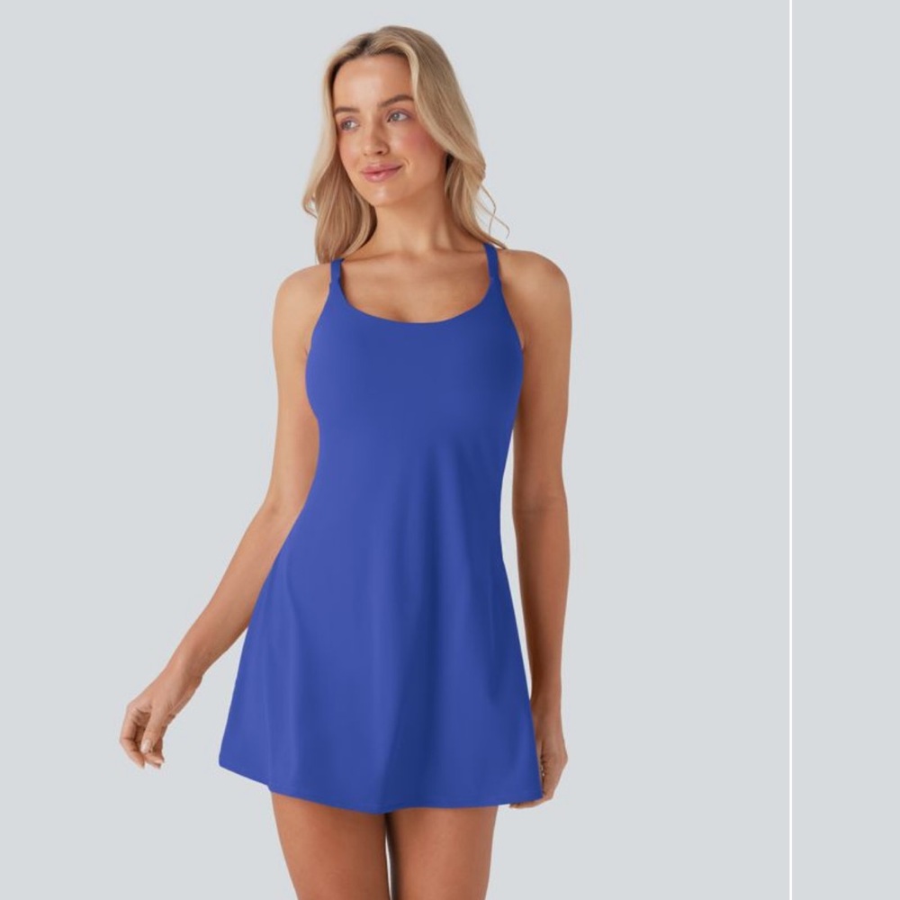 HALARA Women's Vibrant Blue Mini Dress